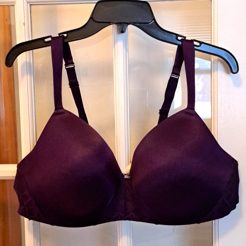 Cacique Bra T-shirt Wireless Purple 42C